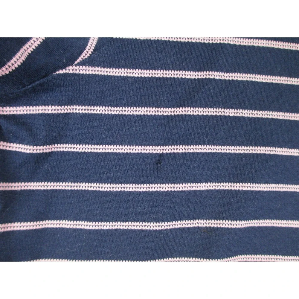 Ralph Lauren‎ Polo Shirt Mens Extra Large Blue Pink Pony Striped Golf Casual*